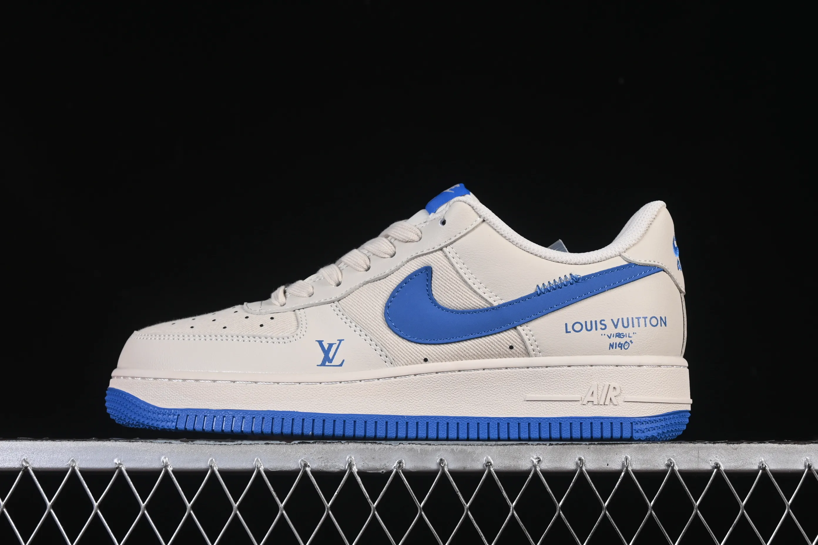 All categories Nk Air Force 1 Air Force series Nk Air Force 1 Low Air Force low-top Nike Air Force 1'07 Low LV co-branded mesh stitching beige Air Force 1 low-top casual sneakers QW5836-025